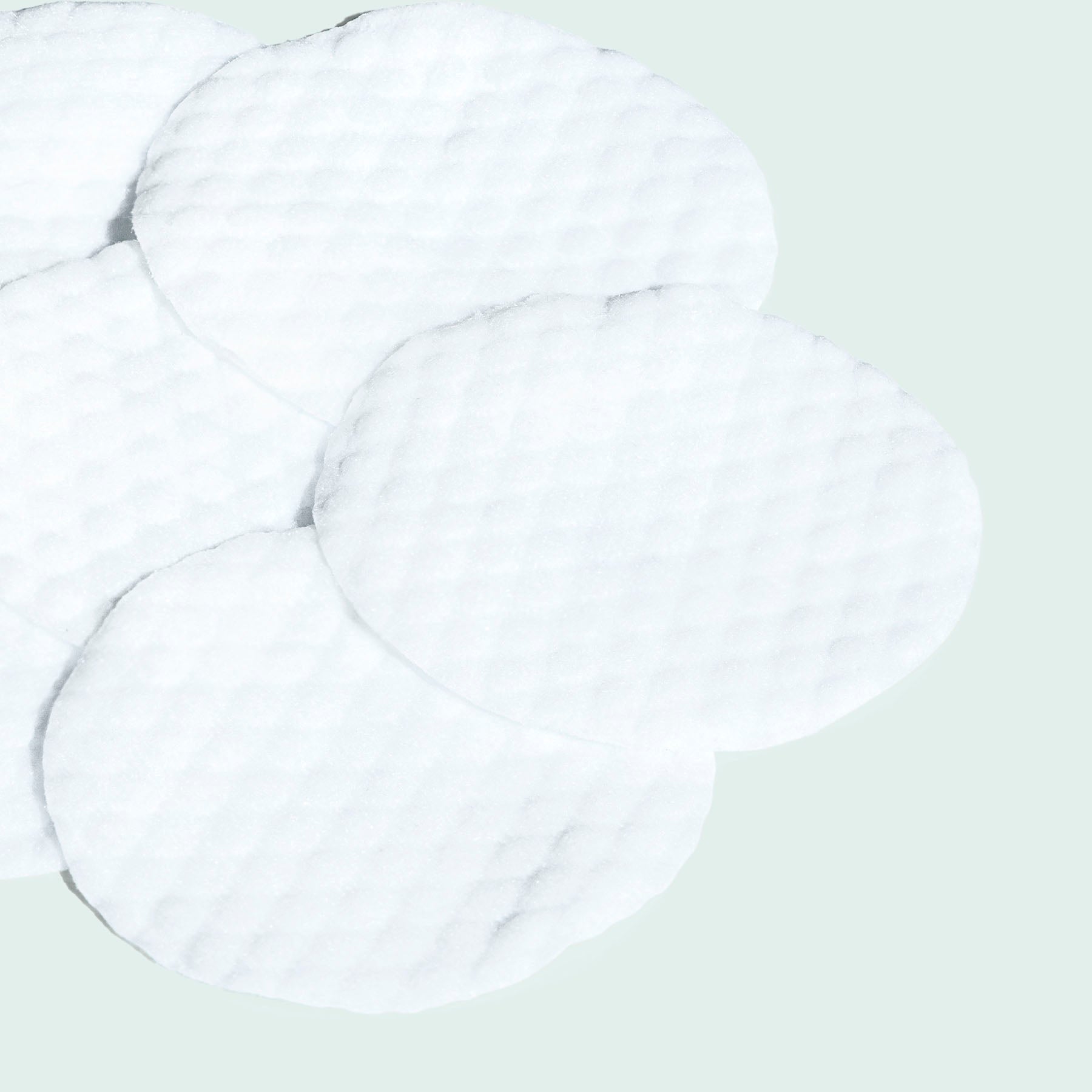 close up of clear cell pads 