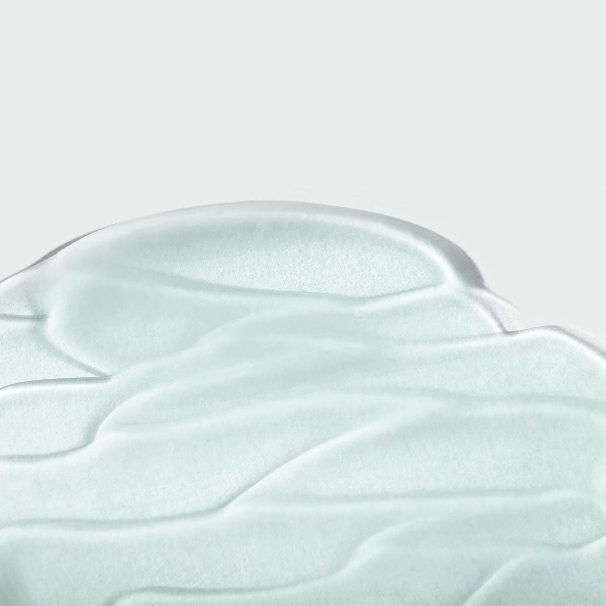 close up of clear gel masque texture